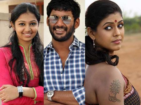 விஷாலின் ‘நான் சிகப்பு மனிதன்’: லெட்சுமி மேனனோடு நடிப்பில் மோதும் இனியா!