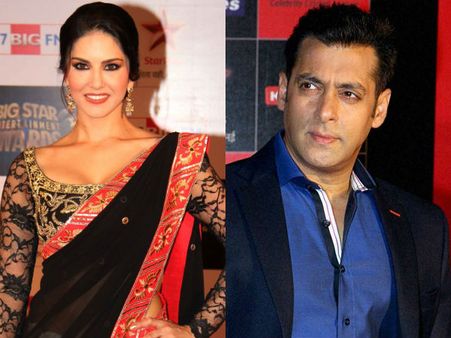 சன்னி லியோனுக்கு சேலை கட்ட கற்றுக் கொடுத்த சல்மான் கான்