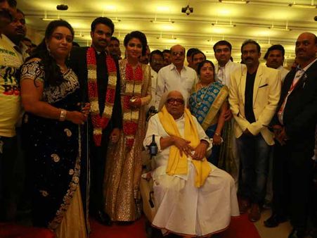 விஜய்- அமலா பால் திருமண வரவேற்பு: நேரில் வந்து வாழ்த்திய கருணாநிதி, முக ஸ்டாலின், விஜய்