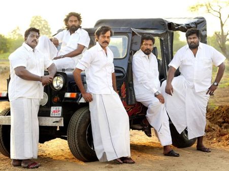 வேட்டியில் அசத்திய ‘சதுரங்க வேட்டை’!