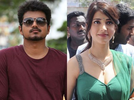 கத்தி படத்தில் விஜய்யுடன் 'டூயட்' பாடும் ஸ்ருதி ஹாஸன்