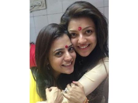 தங்கையின் தலை தீபாவளியை ஜமாய்த்த காஜல் அகர்வால்