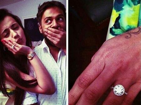 த்ரிஷா கையில் பெரிய வைர மோதிரம்: ஆனால் நிச்சயம் நடக்கவில்லையாம்