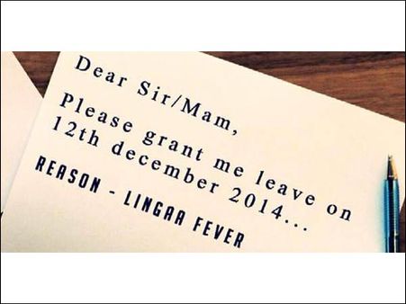 லிங்கா பார்க்கப் போறேன்... அலுவலகங்களில் குவியும் லீவ் லெட்டர்கள்!