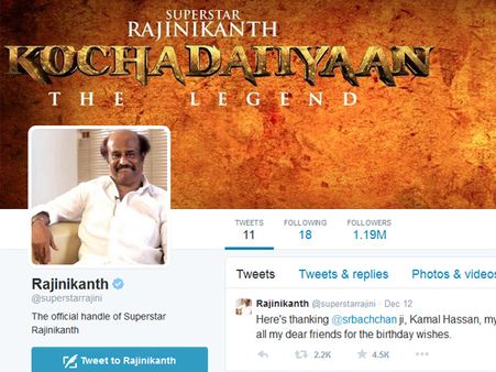 இது லிங்கா செய்த மாயம்... 7 மாதம் கழித்து ட்விட்டர் பக்கம் வந்த ரஜினி!