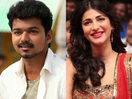புலி படத்தில் விஜய்- ஸ்ருதி சொந்தக் குரலில் பாட்டு!
