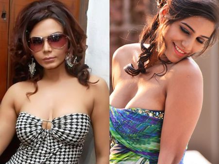 விருது விழாவில் போட்டி போட்டு கவர்ச்சி காட்டிய ராக்கி, பூனம் பாண்டே