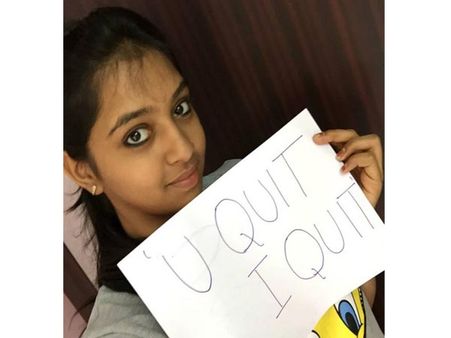 நீங்க நிறுத்தினா.. நானும் நிறுத்துவேன்! - 'குப்குப்' பிரியர்களை கெஞ்சிக் கேட்கும் லட்சுமி மேனன்