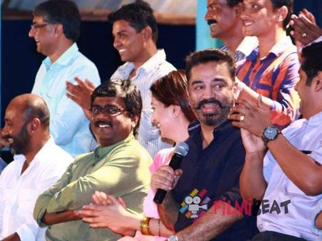 முதல் முறையாக ஒரு பிரஸ்மீட்டுக்காக செட் போட்ட பாபநாசம் குழு!