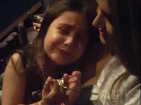 பஜ்ரங்கி பாய்ஜானை பார்த்துவிட்டு குமுறிக் குமுறி அழுத சிறுமி: தீயாக பரவும் வீடியோ