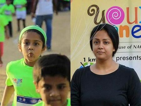 ஓடு... ஓடு... ஓடு... மகள் தியாவை உற்சாகப்படுத்திய ஜோ!