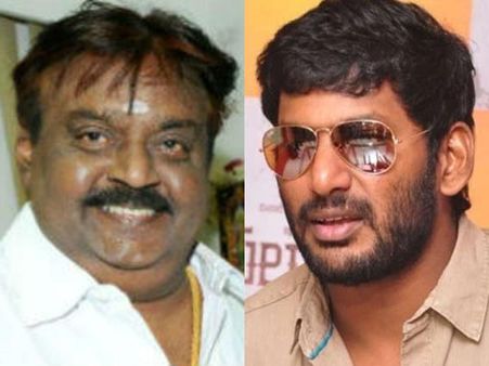 நடிகர் சங்கத் தேர்தல்: விஜயகாந்தை சந்தித்து ஆதரவு கோரிய விஷால் அணியினர்