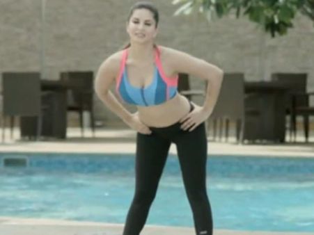 சன்னி லியோனின் ஜன்னி வரவைக்கும் உடற்பயிற்சி வீடியோ! இளசுகளை ஜிம்முக்கு இழுக்கிறாராம்