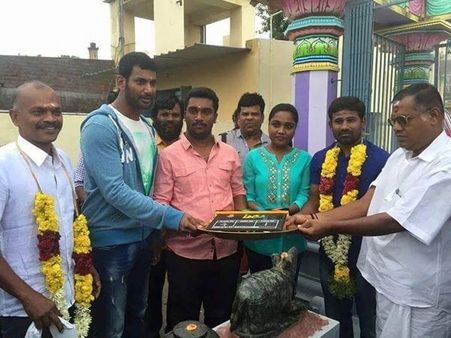 விஷால் - முத்தையா கூட்டணியின் மருது... பூஜையுடன் தொடங்கியது!