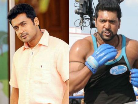 ஜெயம் ரவி, சூர்யாவுடன் 