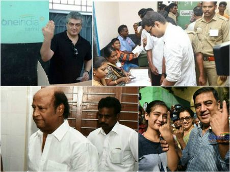 வாக்களித்த தல, தளபதி, ரஜினி, கமல்: 'சுள்ளான்' எங்கப்பா?