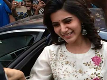 மதுரையில் நடிகை சமந்தாவின் காரை குத்திக் கிழித்த ரசிகர்கள்... போலீஸ் தடியடி!