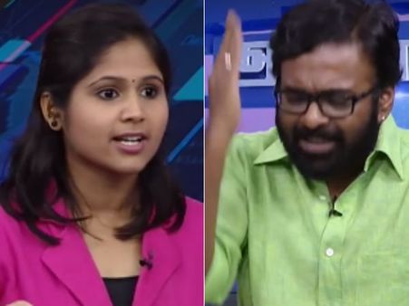 கபாலி ஜாதி அரசியலை பேச பயந்து சீறினாரா கரு.பழனியப்பன்? டிவி தொகுப்பாளினி ஆதங்கம்!