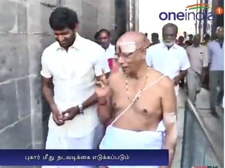 விரைவில் டும் டும் டும்: காஞ்சி காமாட்சிக்கு மாங்கல்ய பூஜை செய்த விஷால்
