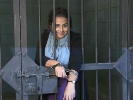 சிறையில் கம்பி எண்ணிய நடிகை வித்யா பாலன்: ரசிகர்கள் அதிர்ச்சி