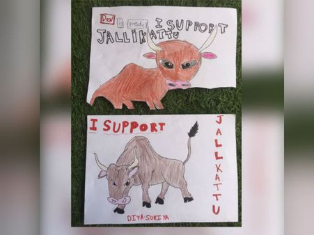 ஜல்லிக்கட்டு: படம் போட்டு ஆதரவு தெரிவித்த சூர்யாவின் செல்லங்கள்