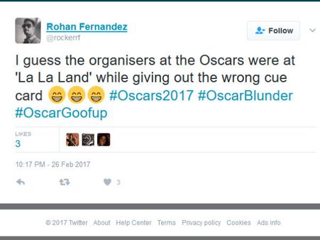 லா லா லா லா லா: அசிங்கப்பட்டான் ஆஸ்கர்காரன்