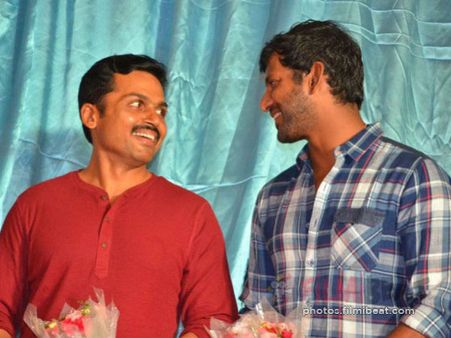 அந்த ஹீரோயின் கூடவா, நீ செத்தடா: கார்த்தியை கலாய்த்த விஷால்