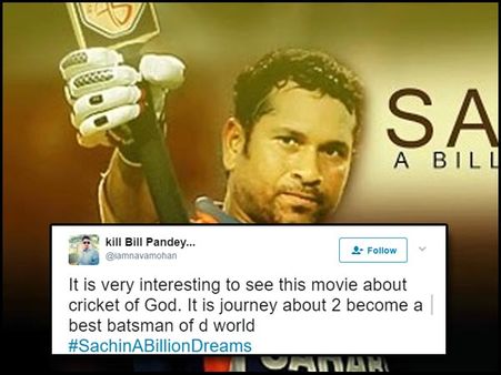 சச்சின் வாழ்க்கை வரலாற்று படம் எப்படி?: ட்விட்டர் விமர்சனம் #SachinABillionDreams