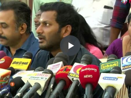 நடிகர் சங்கக் கட்டடத்தில் என் கல்யாணம் தான் முதல் ஃபங்ஷன் - விஷால் 'குஷி 'அறிவிப்பு