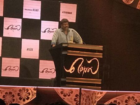 மெர்சல் விழாவில் ஓவரா கூவி பல்பு வாங்கிய பார்த்திபன்