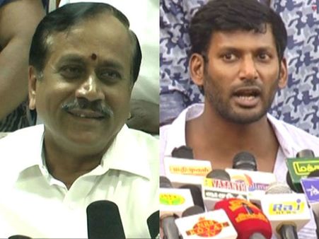 திருட்டு வீடியோல மெர்சல் பார்த்திருக்கீங்களே... வெட்கமா இல்ல! - எச் ராஜாவை விளாசும் விஷால்