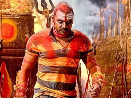 கேரவனுக்குள் காஞ்சனா பேய்!