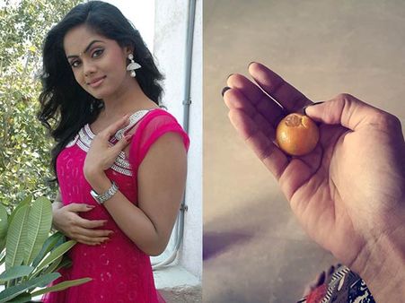 ஏம்மா... இதுக்குப் பேரு ஆரஞ்சுப் பழமாம்மா..?- கார்த்திகாவை கலாய்த்த நெட்டிசன்ஸ்