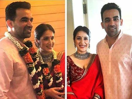 நடிகை சகாரிகாவை மணந்த கிரிக்கெட் வீரர் ஜகீர் கான்: பிரபலங்கள் வாழ்த்து