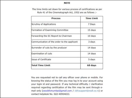 இனி சென்சாருக்கு 68 நாட்களுக்கு முன்பே விண்ணப்பிக்கணும்... கடும் அதிருப்தியில் திரையுலகம்!