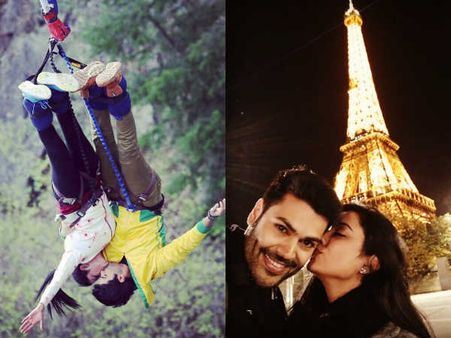 தலைகீழா முத்தம், பாரீஸில் முத்தம்: கலக்கும் கணேஷ் வெங்கட்ராம்-நிஷா தம்பதி