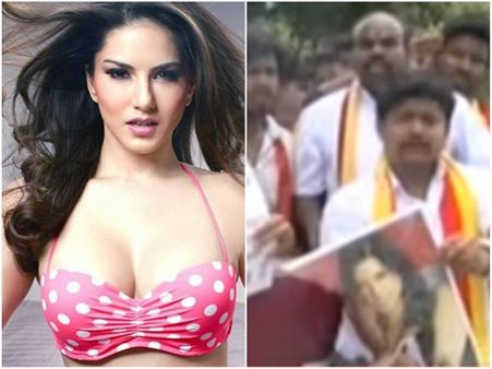 பெங்களூரில் சன்னி நிகழ்ச்சி எப்படி நடக்குதுன்னு பார்ப்போம்: கன்னட அமைப்பு போராட்டம்