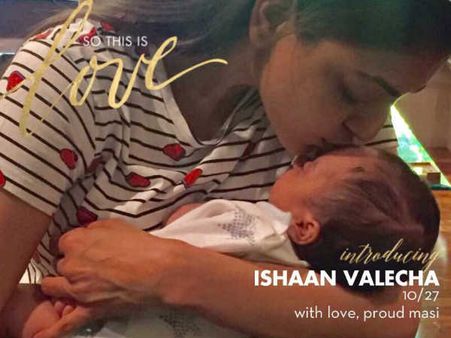 பெரியம்மா ஆன காஜல் அகர்வால்... கல்யாணம் எப்போ எனக் கேட்கும் ரசிகர்கள்!