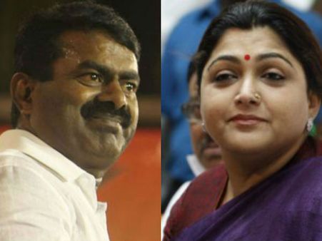 எதிரும் புதிருமான சீமான், குஷ்பு புதிய கூட்டணி!