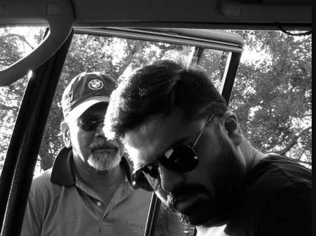 சிம்புவோடு ஷூட்டிங்கில் மணிரத்னம்... செம வைரலாகும் புகைப்படம்!