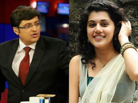 அர்னாப் கோஸ்வாமியின் ரிபப்ளிக் டிவியை அசிங்கப்படுத்திய டாப்ஸி