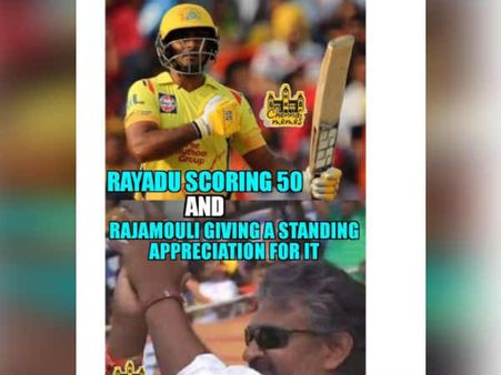 #CSKvsSRH: ராஜமவுலியின் தாராள மனசும், சிஎஸ்கே ரசிகர்களின் ஹார்ட் அட்டாக்கும்