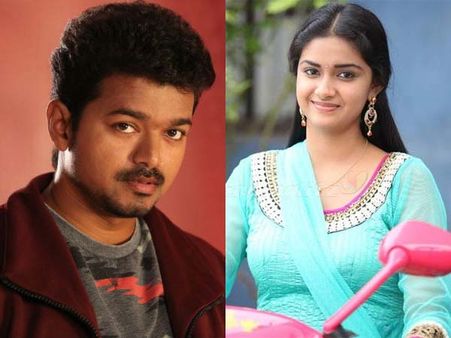 செம ஹேப்பியாக விஜய்யுடன் ஷூட்டிங்கில் இணைந்த கீர்த்தி!