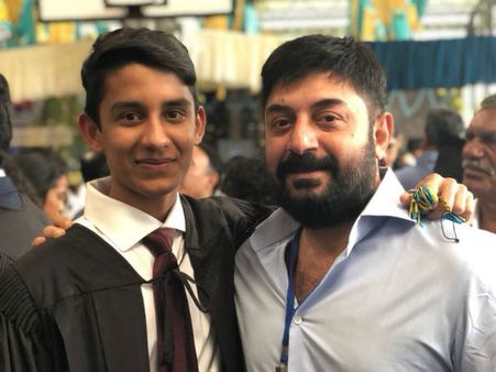 சந்தோஷம் தாங்காமல் மகனின் புகைப்படத்தை வெளியிட்ட அரவிந்த்சாமி