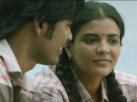 தனுஷுக்கு லிப்லாக் கொடுத்த ஐஸ்வர்யா ராஜேஷ்…!