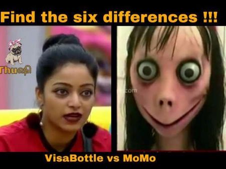 அழகு பிசாசு ஜனனியை இப்படி மோமோ பேயாக்கிட்டாங்களே!