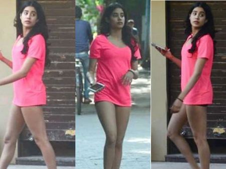 என்னம்மா பேண்ட் போட மறந்துட்டீங்களேம்மா: ஸ்ரீதேவி மகளை கலாய்த்த ரசிகர்கள்