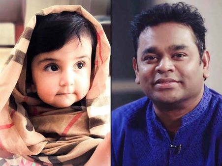 ஏ.ஆர். ரஹ்மானின் டென்ஷனை போக்கி சிரிக்க வைத்த குட்டிப் பாப்பா