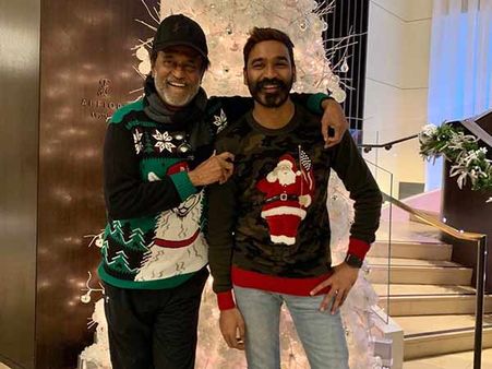 அமெரிக்காவில் ஜாலியாக ஊர் சுற்றும் ரஜினி , தனுஷ்... வைரலாகும் போட்டோ!