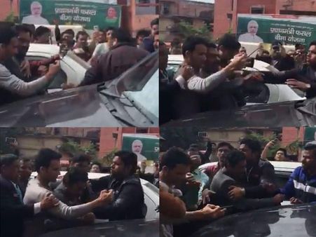 செல்ஃபி எடுக்க பேட்ட நடிகரின் கழுத்தை பிடித்து இழுத்த ரசிகர்: வைரல் வீடியோ